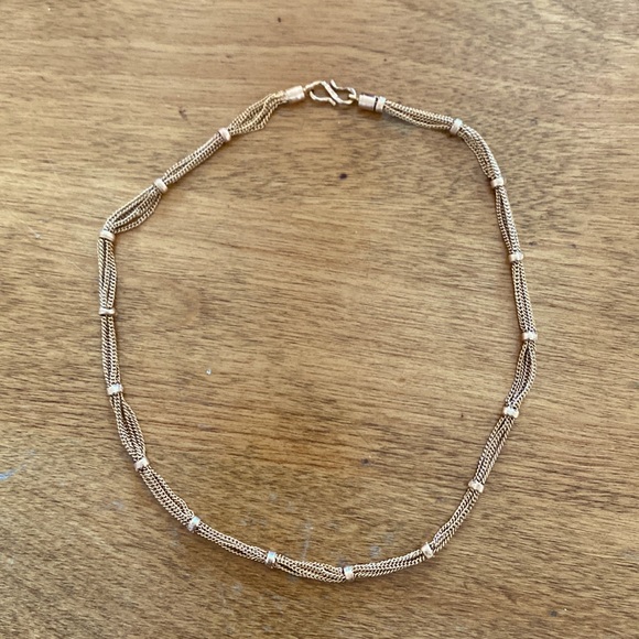Gold Chain Choker Necklace - Picture 1 of 3